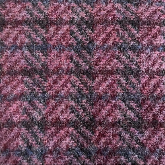 Plaid Shetland Wool Scarf - Picture 4 of 4